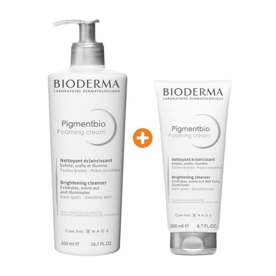 بيوديرما بيجمنت بيو كريم رغوي عرض (500 مل + 200 مل)