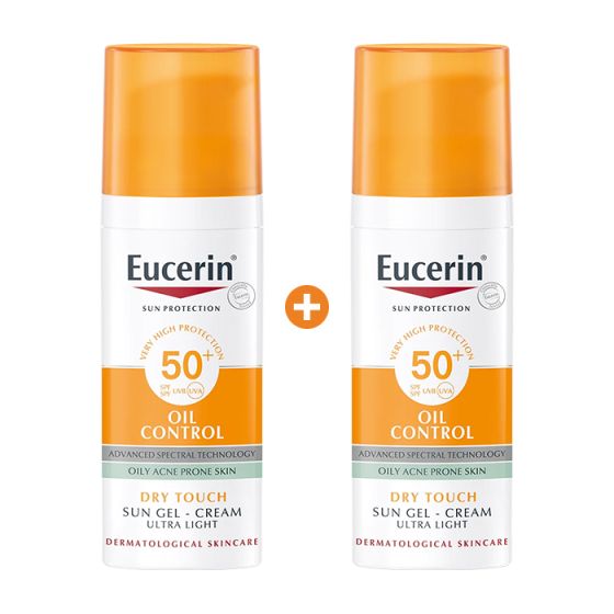 EUCERIN OIL CONTROL GEL CREAM SPF50+ 50`ML 2`PC