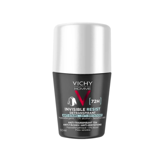 VICHY DEO ROLL INVISIBLE RESIST 72H (HOMME)